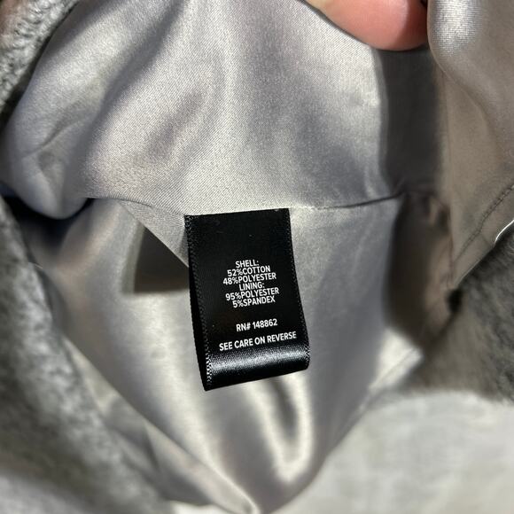 Torrid Pea Coat 3 3X Gray Heathered Long Lined Felt Hidden Buttons - Picture 10 of 14